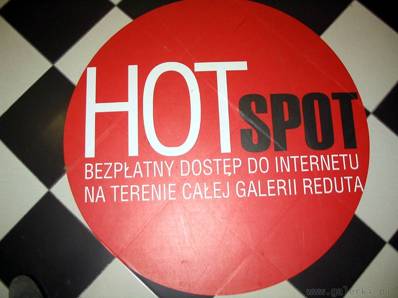HOTSPOT. Bezpłatny dostęp do internetu na terenie całej galerii Reduta